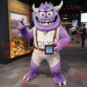 Lavender Demon mascot...