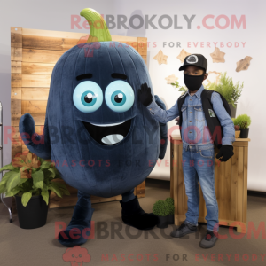 Black Cucumber mascot...