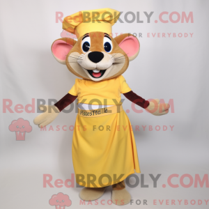 Yellow Ratatouille mascot...