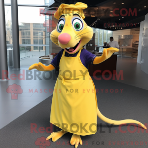 Yellow Ratatouille mascot...