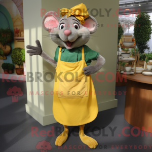 Yellow Ratatouille mascot...