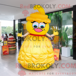 Yellow Burgers mascot...