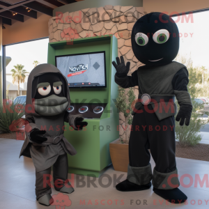 Olive Ninja Maskottchen...