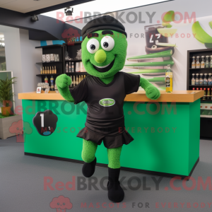 Black Green Beer mascot...