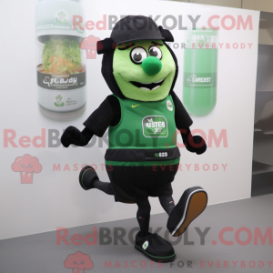 Black Green Beer mascot...