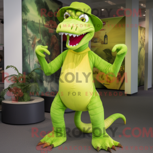 Lime Green Hydra mascot...