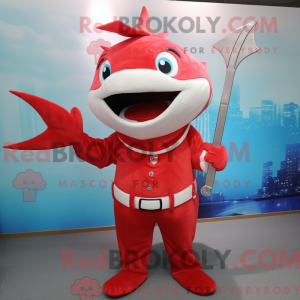 Red Swordfish mascot...