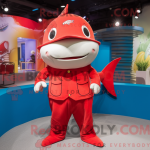 Red Swordfish mascot...