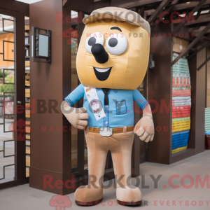 Tan Candy maskotdraktfigur...