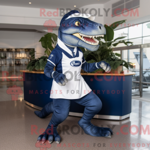 Navy Allosaurus maskot...