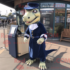 Navy Allosaurus mascot...