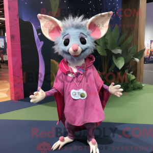 Pink Aye-Aye mascot costume...