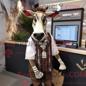 Costume mascotte d okapi...