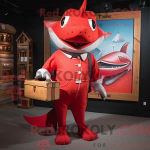 Red Swordfish mascot...