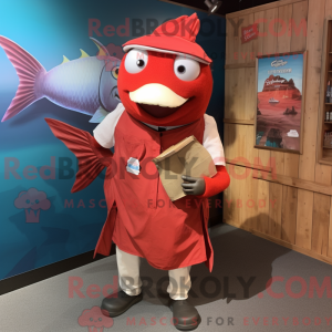 Red Swordfish mascot...