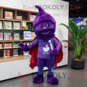 Purple Spinach mascot...