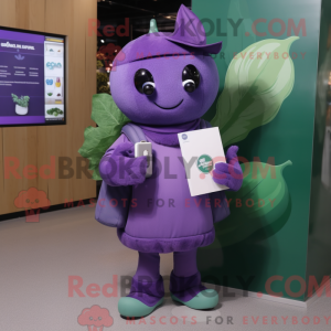 Purple Spinach mascot...