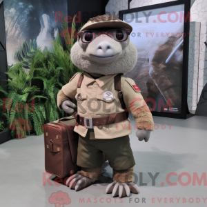 Pangolin mascot costume...