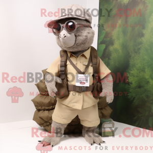 Pangolin mascot costume...