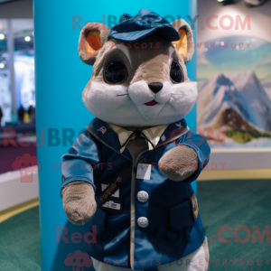 Navy Flying Squirrel mascot...