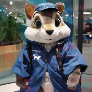 Navy Flying Squirrel mascot...