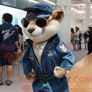 Navy Flying Squirrel mascot...