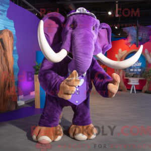 Purple Mammoth mascot...