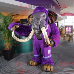 Purple Mammoth mascot...