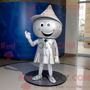 Silver Ray maskot kostume...