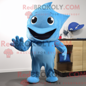 Blue Stingray mascot...