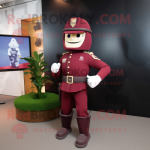 Maroon Soldier mascotte...