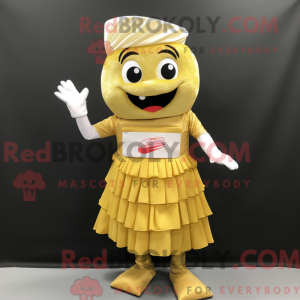 Gold Sushi mascot costume...
