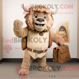 Postava maskota Tan Bison...