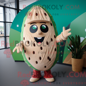 Tan Watermelon mascot...