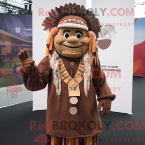 Brown Chief mascottekostuum...