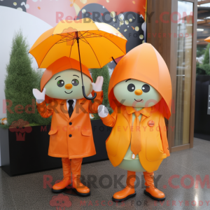 Olive Orange mascot costume...