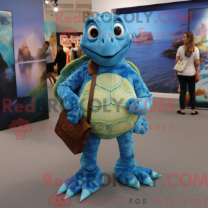 Turquoise Sea Turtle mascot...