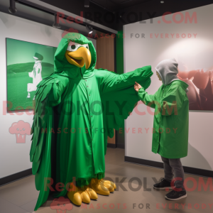 Green Eagle maskot kostume...