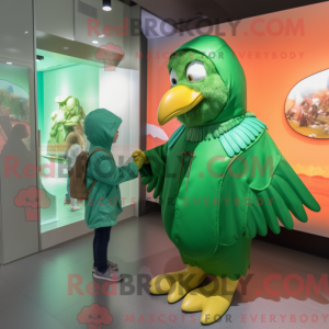 Green Eagle maskot kostume...