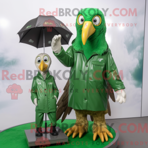 Green Eagle-mascottekostuum...