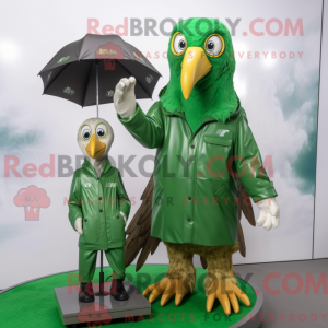 Green Eagle maskot kostume...