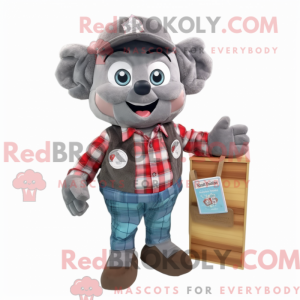 Gray Candy mascot costume...