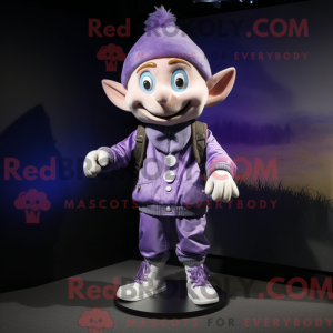 Lavender Elf mascot costume...