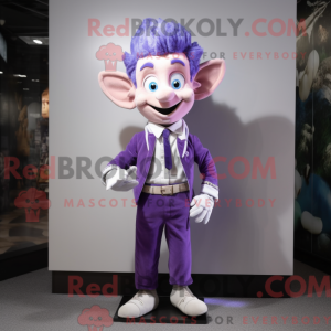 Lavender Elf mascot costume...