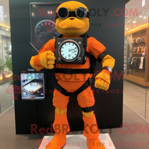 Orange Marine Recon maskot...