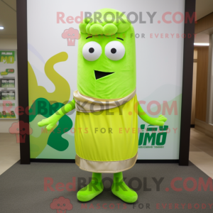 Lime Green Miso Soup mascot...