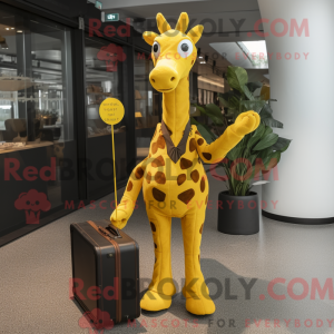 Yellow Giraffe mascot...