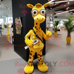 Yellow Giraffe mascot...