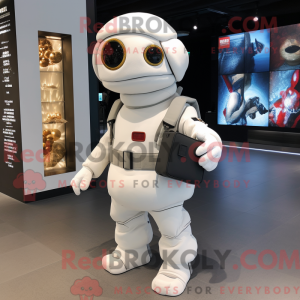 Personaggio mascotte bianco...