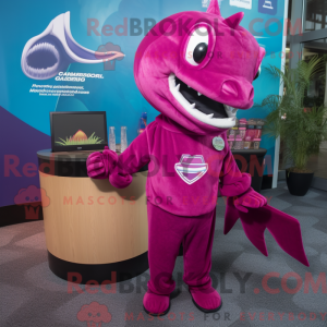 Magenta Barracuda mascot...